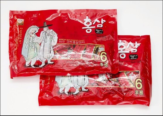 Sản phẩm kẹo chế biến từ nhân sâm Hàn Quốc